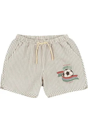 Konges Sløjd Striped swim shorts