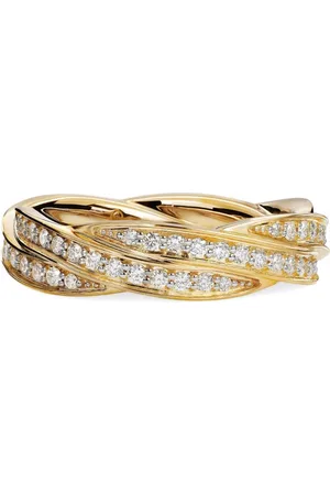 David Yurman 18kt yellow DY Helios band ring (6mm)