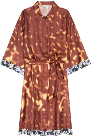 DRIES VAN NOTEN Silk shirt dress