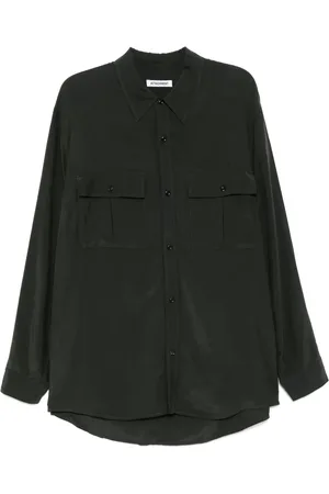 ATTACHMENT Fibril taffeta patch pocket shirt