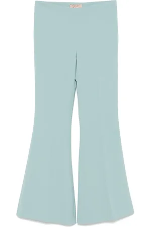 Twin-Set Crepe flared trousers