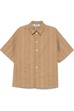Msgm Embroidered shirt