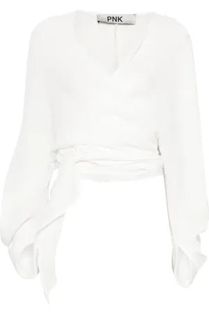 PNK Wrap cotton blouse