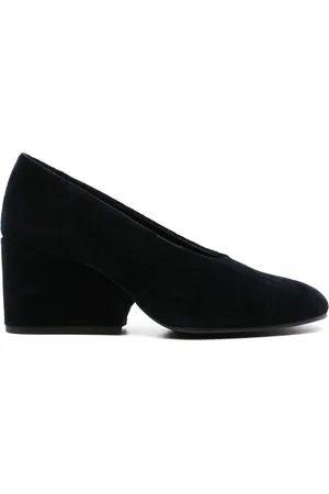 Comme des Garçons 70mm velvet pumps
