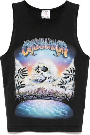 Casablanca La Premonition printed baby tank top