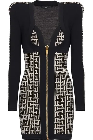 Balmain PB monogram mini dress