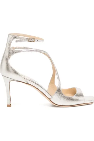 Jimmy Choo 75mm Azia metallic sandals