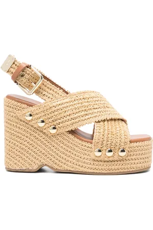 Maje 110mm woven sandals