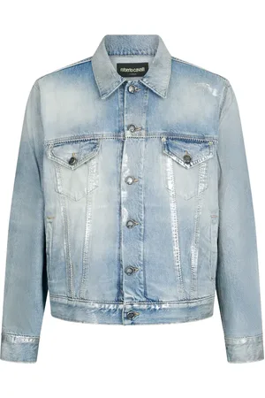 Roberto Cavalli Distressed denim jacket