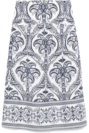 Farm Rio Tropical cameo maxi skirt