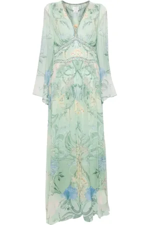 Camilla Floral silk maxi dress