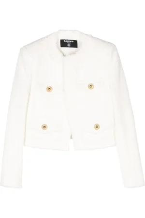 Balmain Frayed tweed jacket