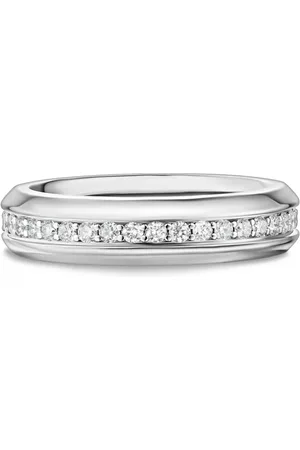 David Yurman 18kt white gold Streamline diamond ring (6mm)