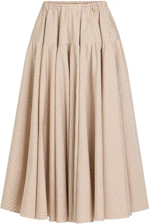Patou Printed organic cotton maxi skirt