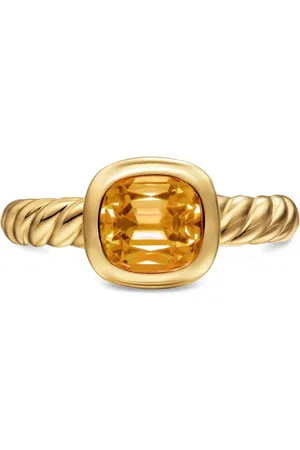 David Yurman 18K yellow DY Mercer?? citrine ring