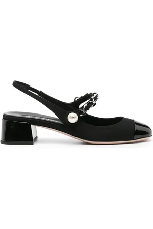 Miu Miu Leather slingback pumps