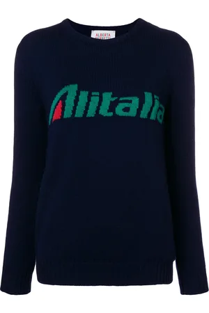Alberta Ferretti Alitalia intarsia jumper