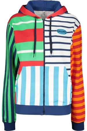 Moschino Striped zip