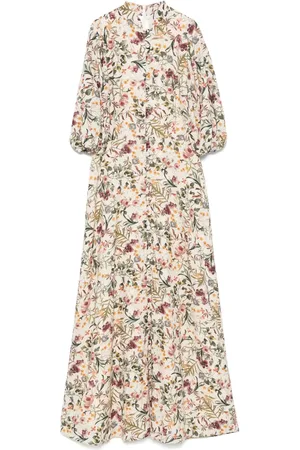 MOOS Jardin de Fleurs maxi dress