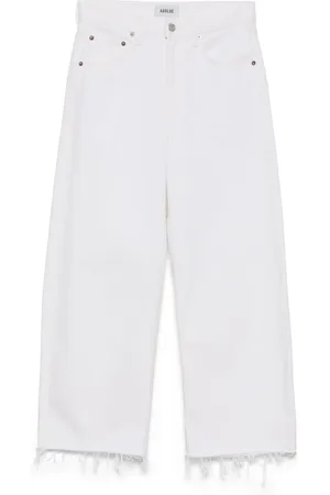 AGOLDE Low curve fray jeans