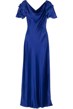 Alberta Ferretti Satin maxi dress
