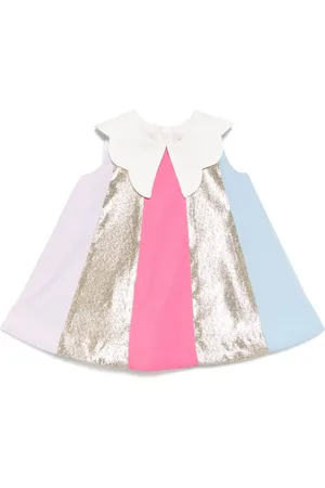 HUCKLEBONES LONDON Rainbow trapeze dress & bloomers
