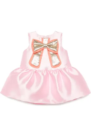 HUCKLEBONES LONDON Guilded bow shift dress & bloomers