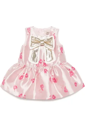 HUCKLEBONES LONDON Guilded bow shift dress & bloomers