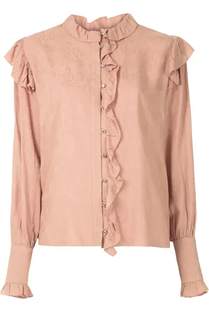 Olympiah Azteca ruffled shirt
