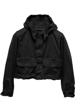 Prada Cropped cotton blouson jacket