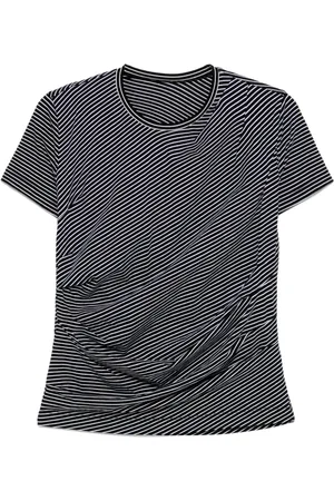 JNBY Striped pleated T