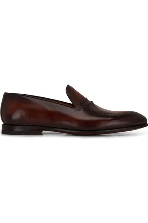 Bontoni Perforated leather loafers