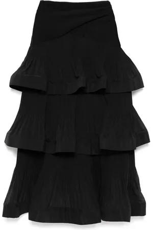ZIMMERMANN Tiered pleated skirt