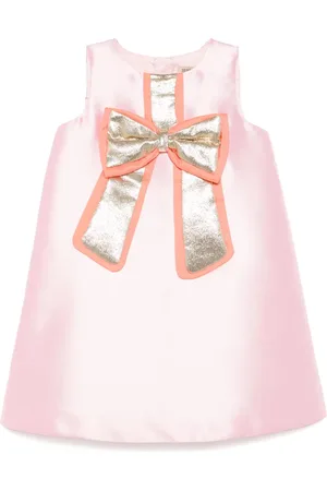 HUCKLEBONES LONDON Guilded bow shift dress
