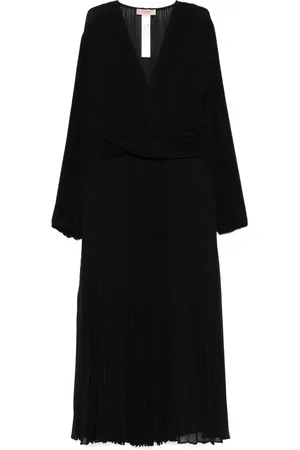 Twin-Set Pleated georgette midi dress
