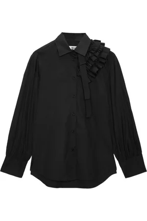 Msgm Ruffled cotton shirt