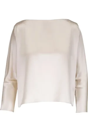 PETER COHEN Satin boxy top