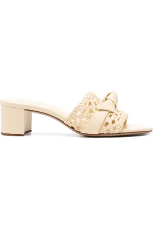 ALEXANDRE BIRMAN 45mm Clarita Basketry Block mules