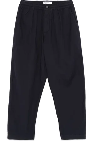 Universal Works Seersucker pleated trousers