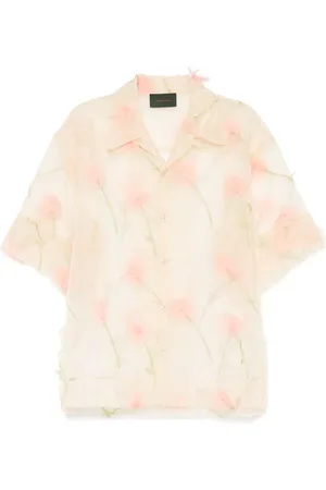 Simone Rocha Carnation organza shirt