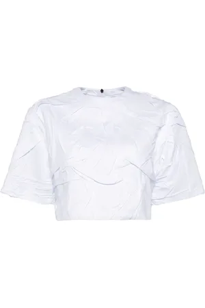 Msgm Pleated cotton T