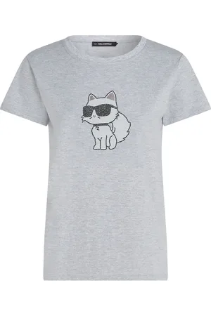 Karl Lagerfeld Ikon Choupette rhinestone T