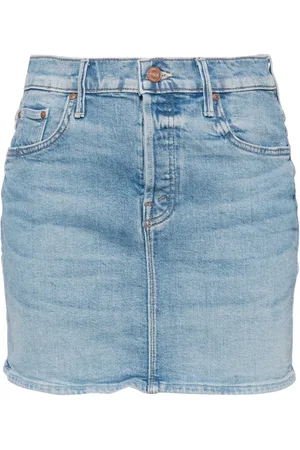 Mother The Vagabond denim mini skirt