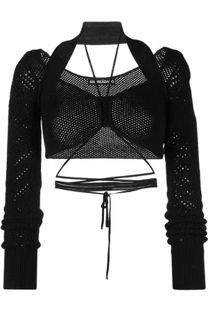 andre damo Knitted cropped top
