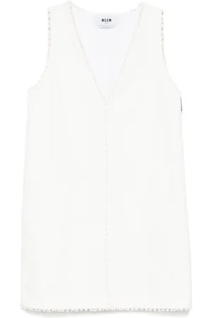 Msgm Frayed mini dress