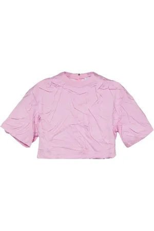 Msgm Pleated cotton T