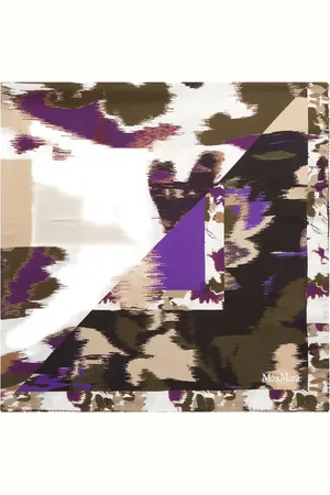 Max Mara Printed silk scarf