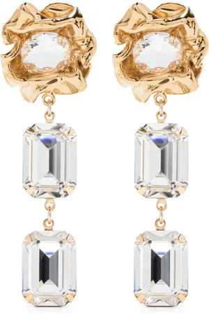 Sterling King Ada crystal drop earrings