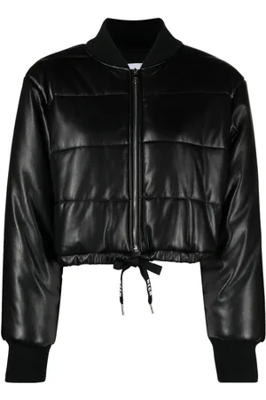 Msgm Padded cropped faux
