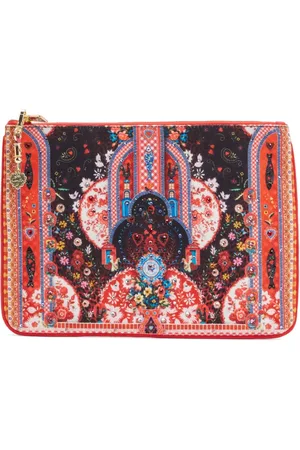 Camilla Small canvas clutch bag